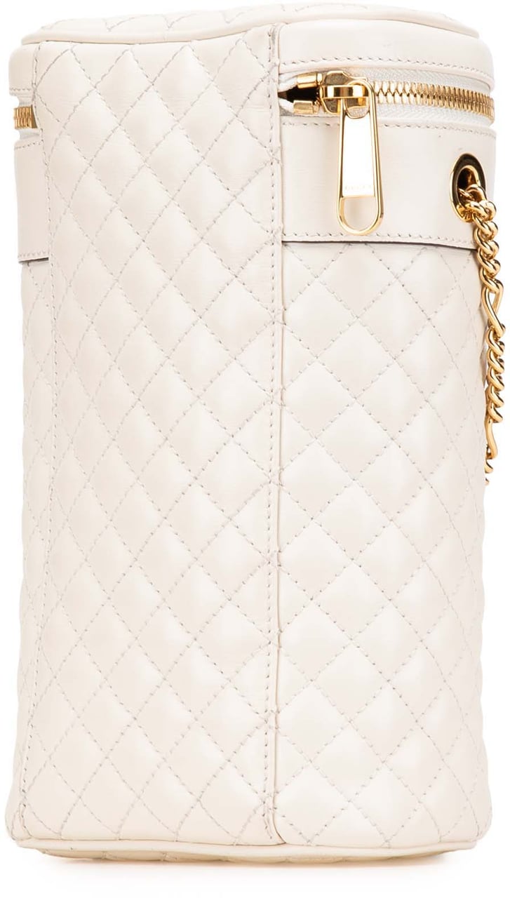 Gucci Calfskin Trapuntata Zumi Convertible Bag Wit