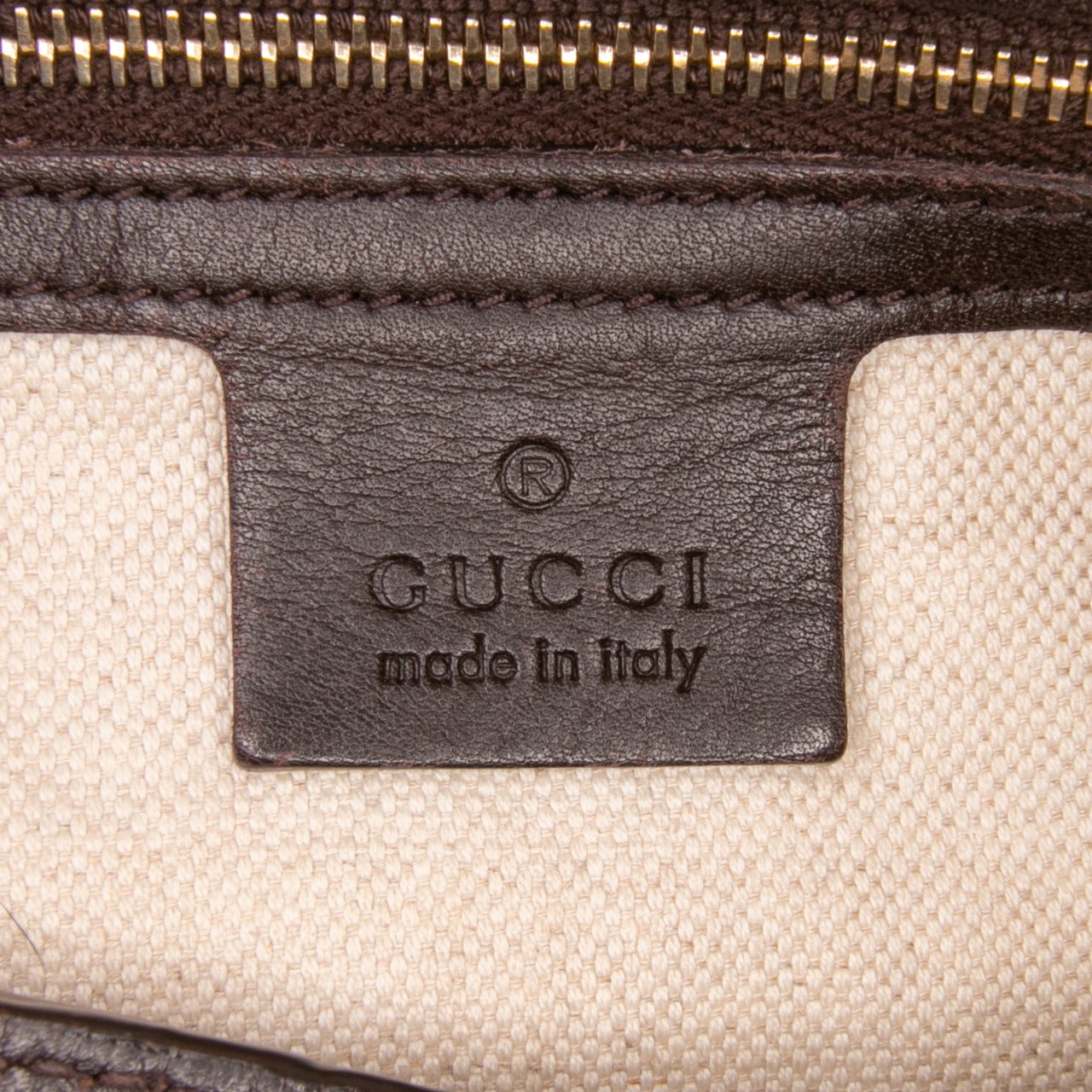 Gucci Medium Guccissima Bree Fold Over Tote Bruin