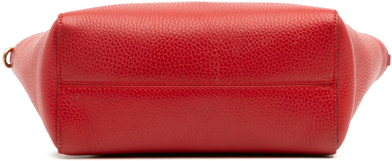 Gucci Mini Leather Swing Satchel Rood
