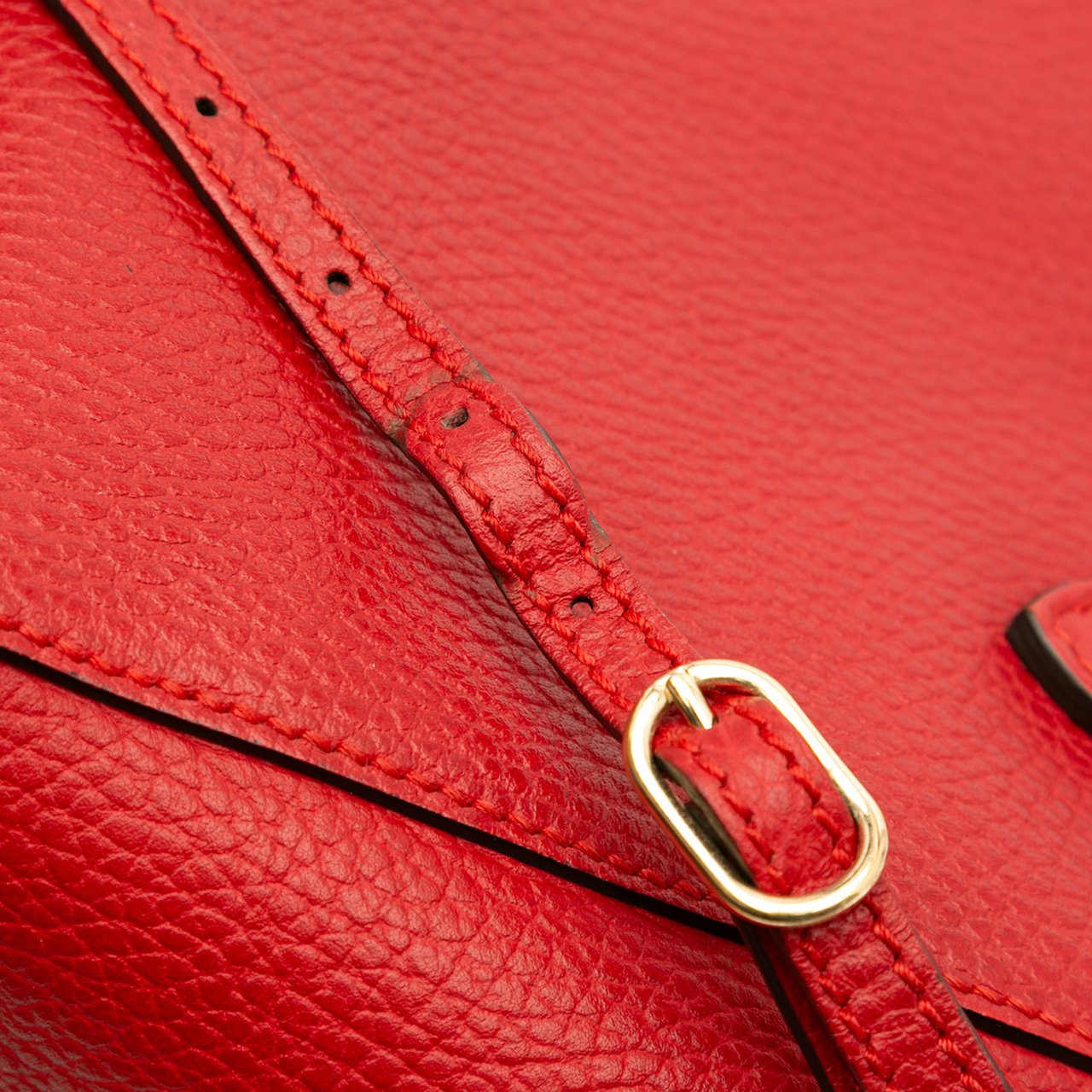 Gucci Mini Leather Swing Satchel Rood