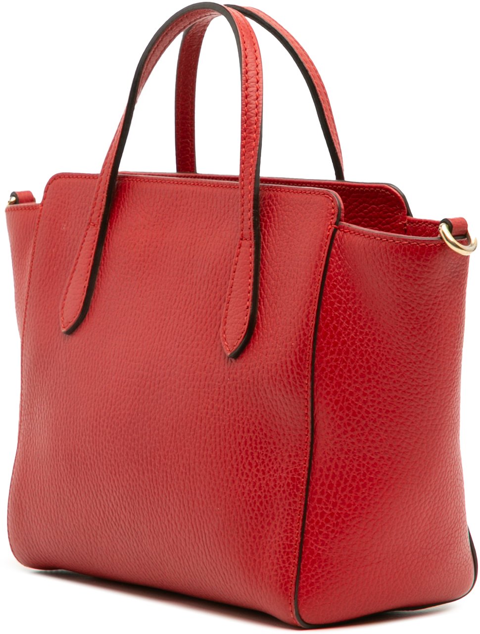 Gucci Mini Leather Swing Satchel Rood