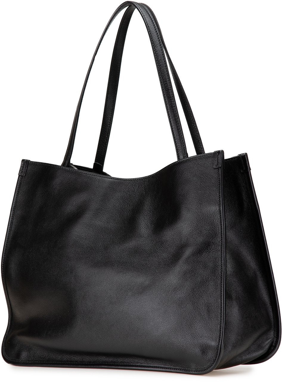 Gucci Medium Leather Horsebit 1955 Tote Zwart