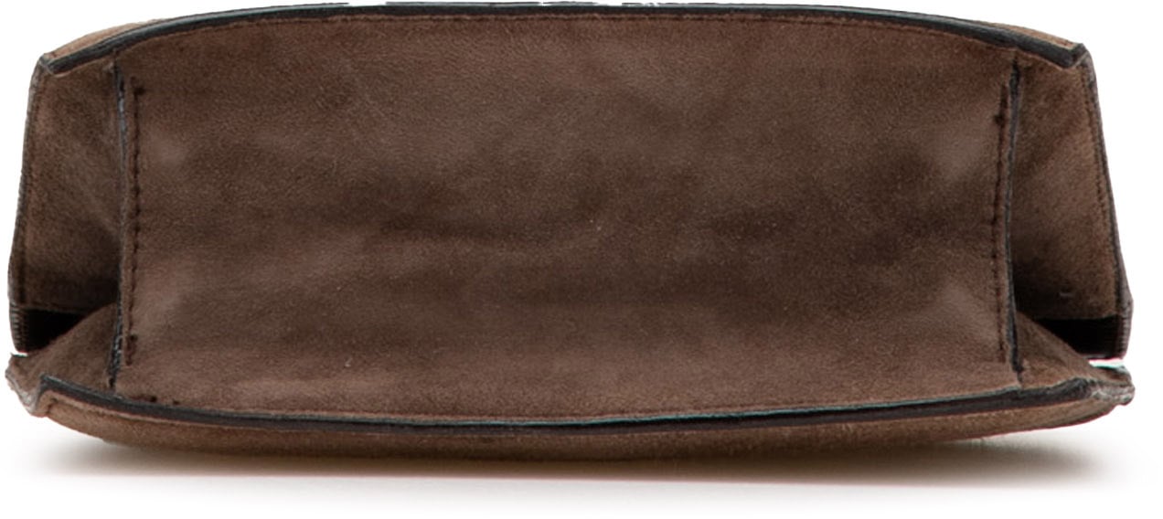 Gucci G Suede Handbag Bruin