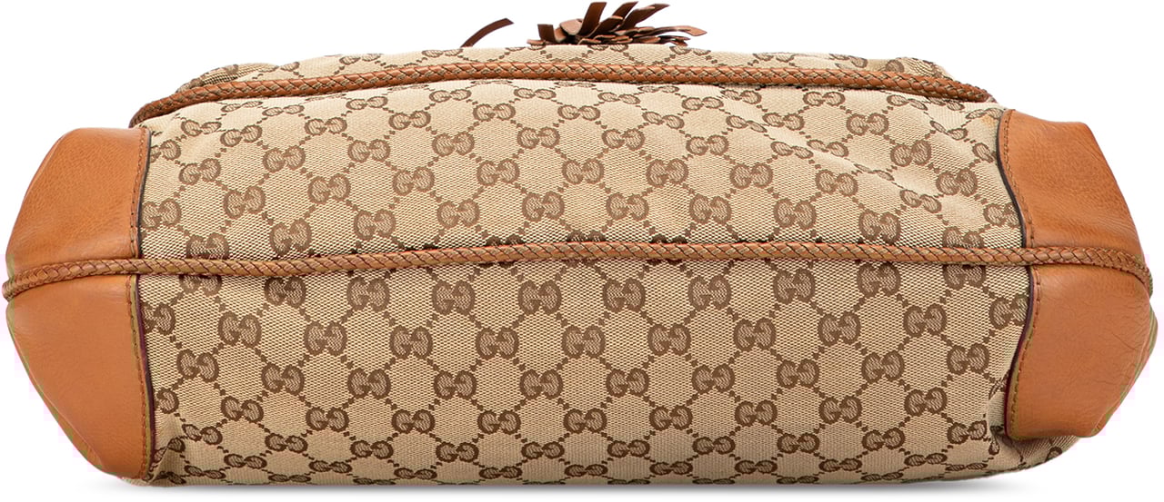 Gucci GG Canvas Marrakech Shoulder Bag Bruin