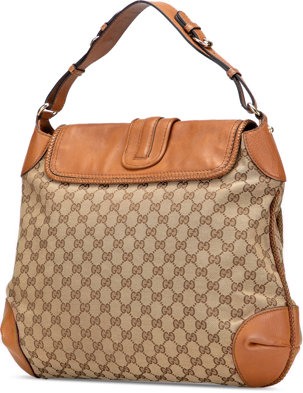 Gucci GG Canvas Marrakech Shoulder Bag Bruin