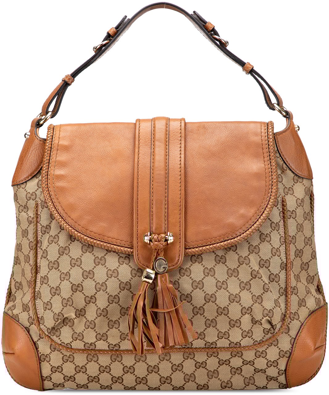 Gucci GG Canvas Marrakech Shoulder Bag Bruin