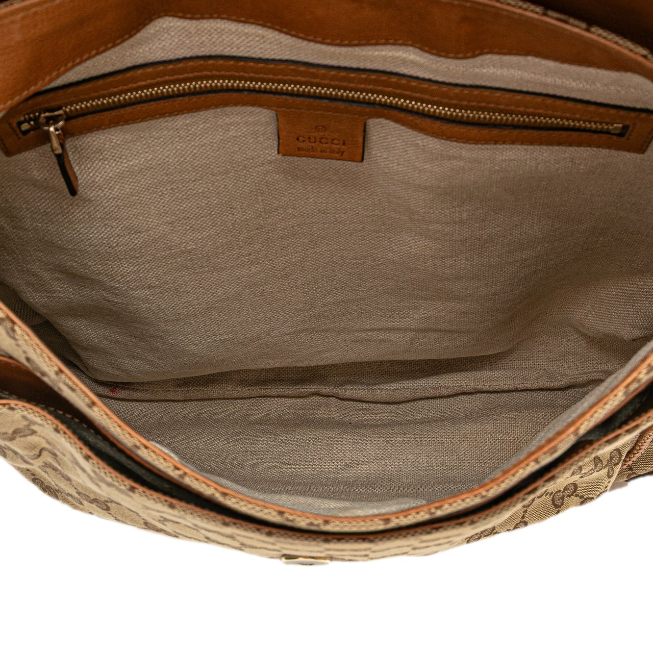 Gucci GG Canvas Marrakech Shoulder Bag Bruin