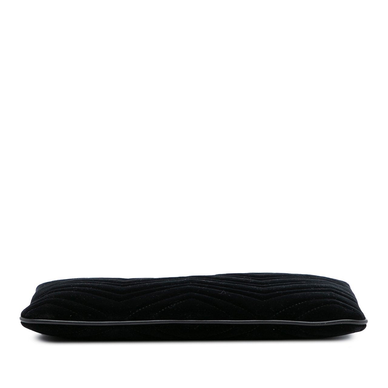 Gucci GG Marmont Matelasse Velvet Clutch Zwart