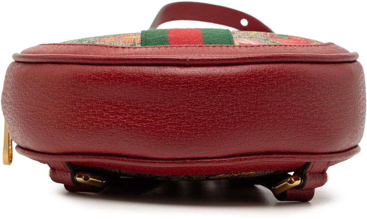 Gucci Mini GG Supreme Flora Round Ophidia Backpack Rood