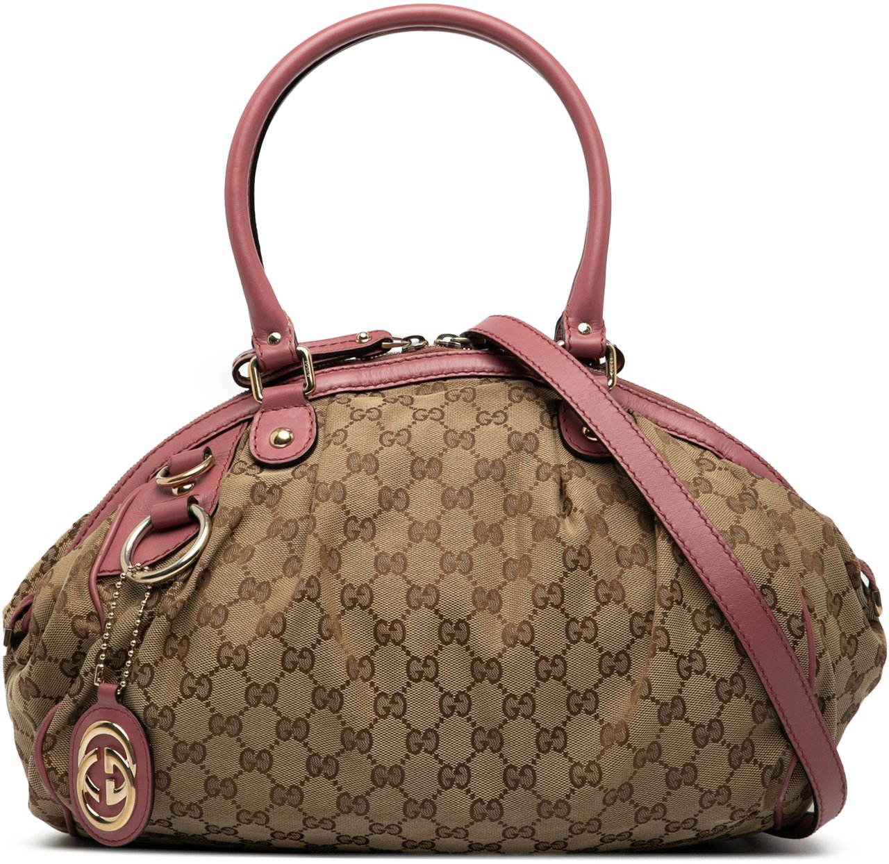 Gucci GG Canvas Sukey Satchel Bruin