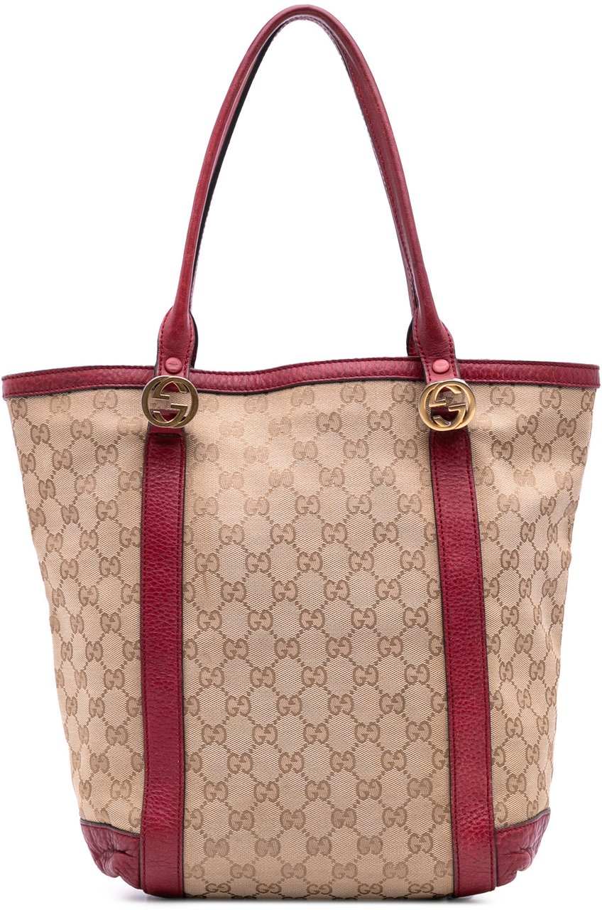 Gucci GG Canvas Twins Tote Bruin
