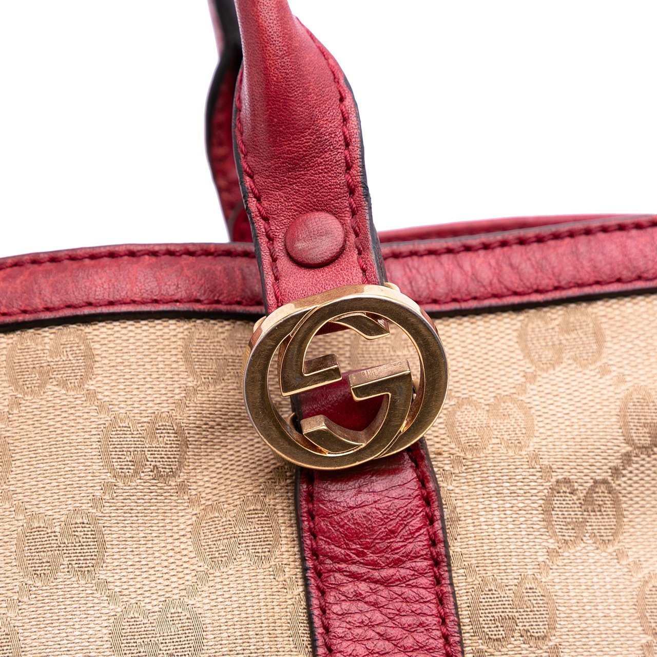 Gucci GG Canvas Twins Tote Bruin