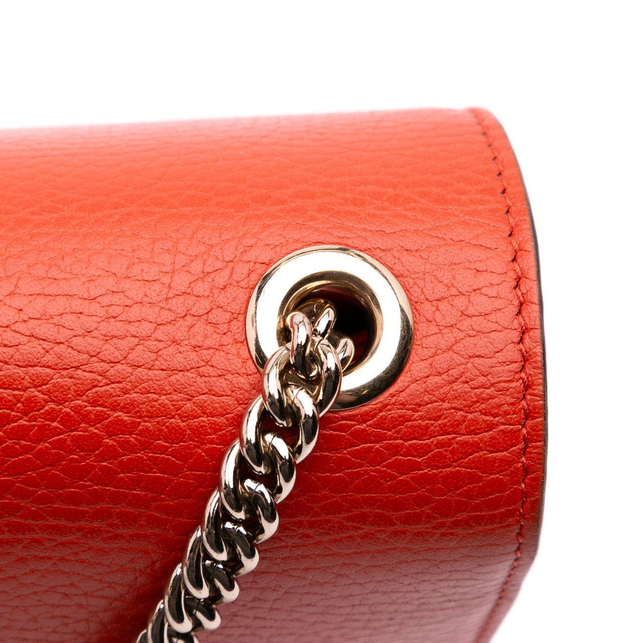 Gucci Small Dollar Calfskin Interlocking G Crossbody Oranje