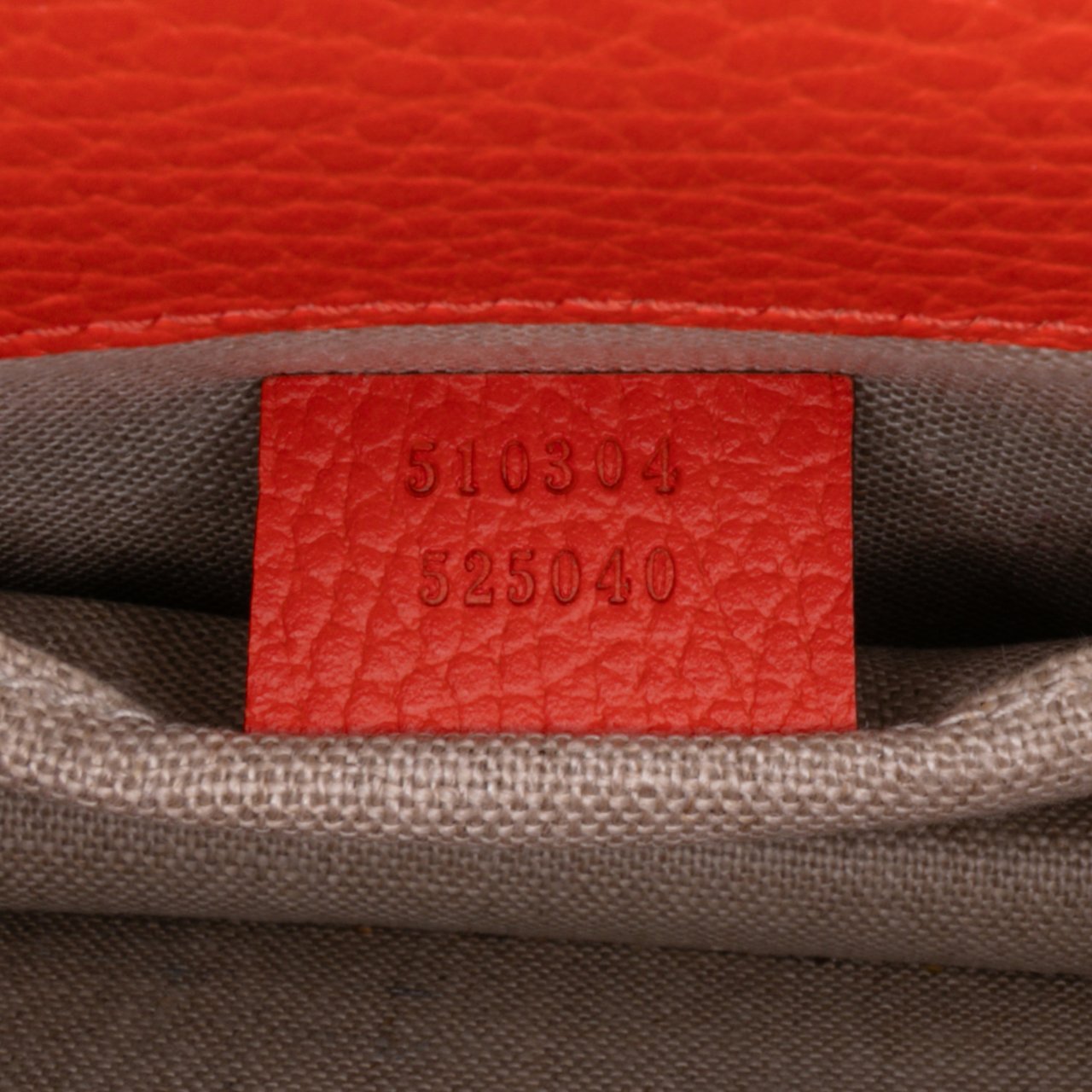 Gucci Small Dollar Calfskin Interlocking G Crossbody Oranje