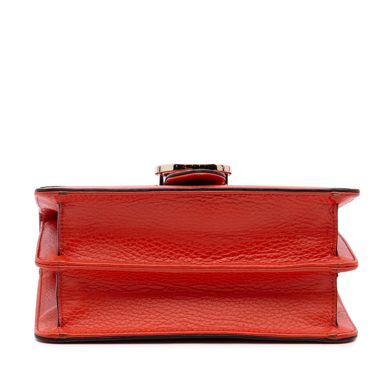 Gucci Small Dollar Calfskin Interlocking G Crossbody Oranje