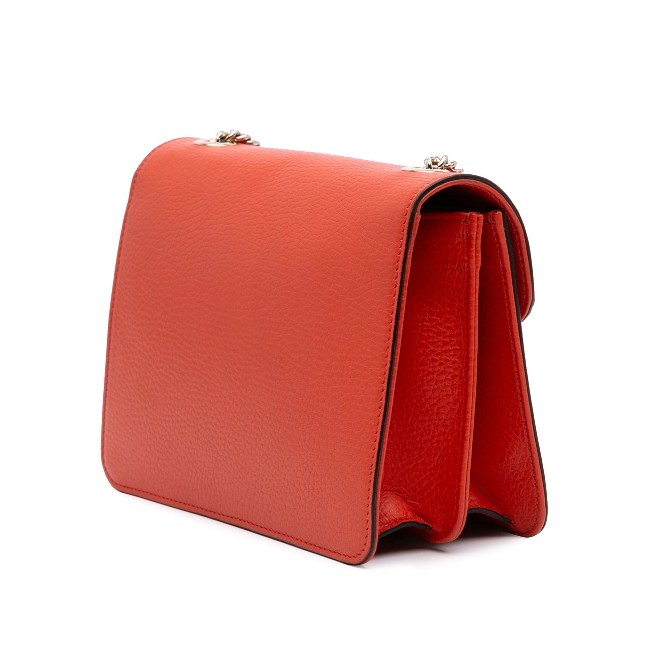 Gucci Small Dollar Calfskin Interlocking G Crossbody Oranje