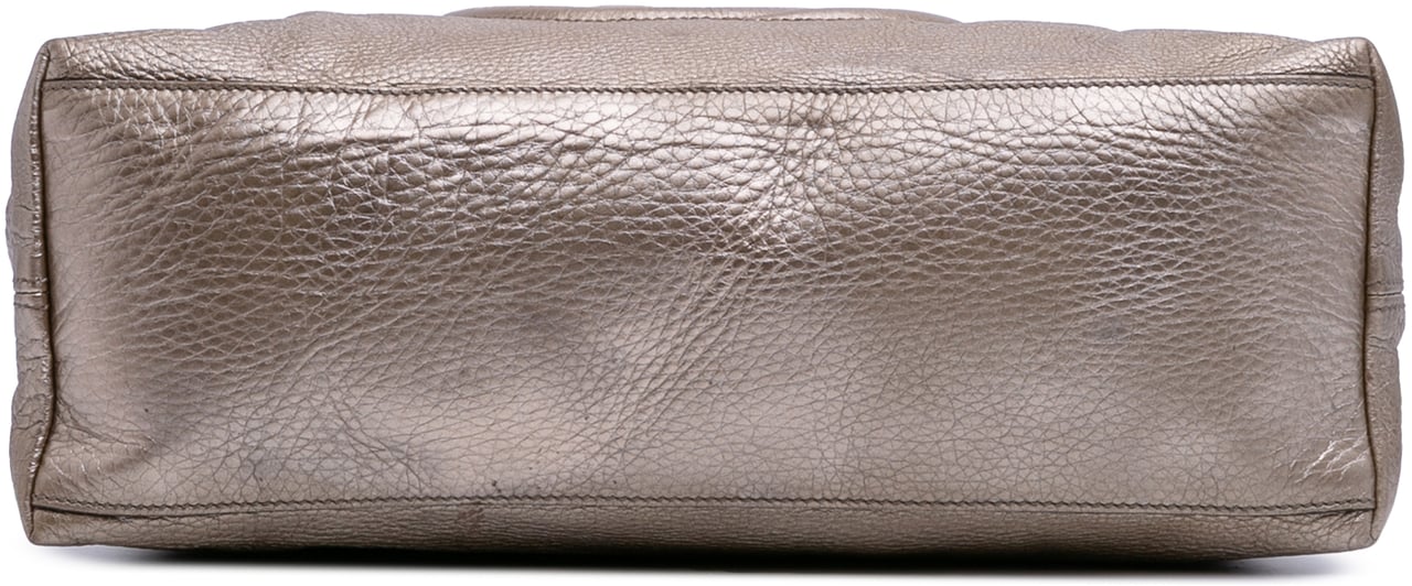Gucci Medium Leather Soho Chain Tote Goud