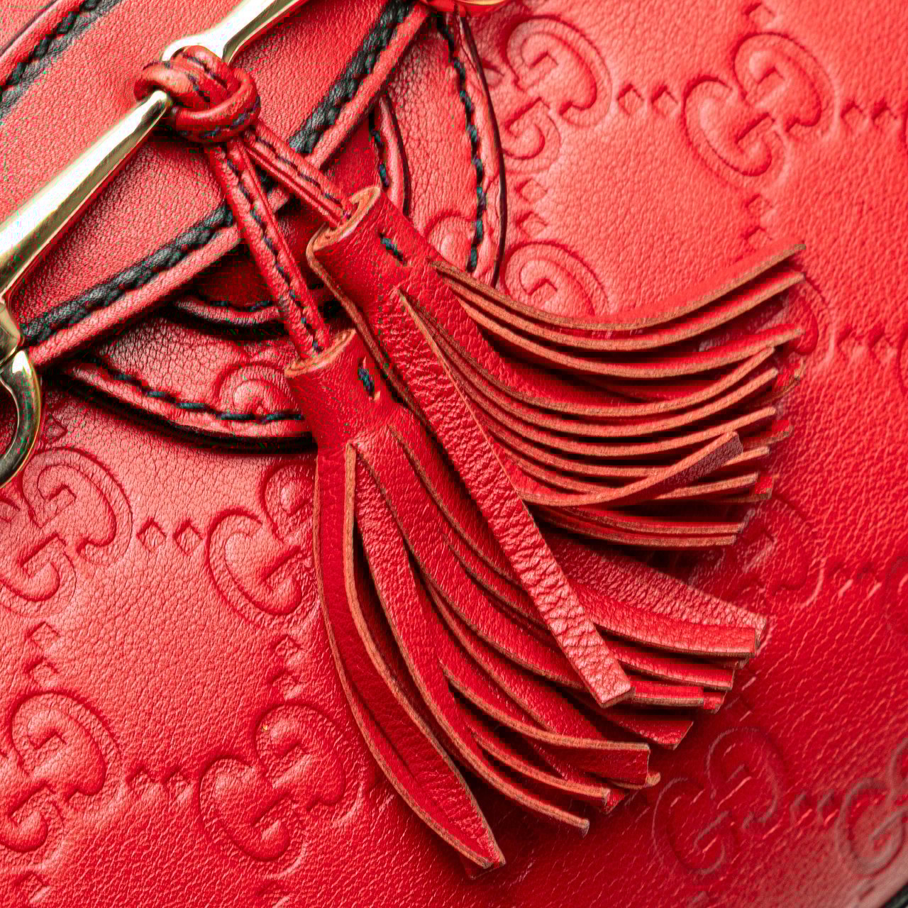 Gucci Small Guccissima Emily Shoulder Bag Rood