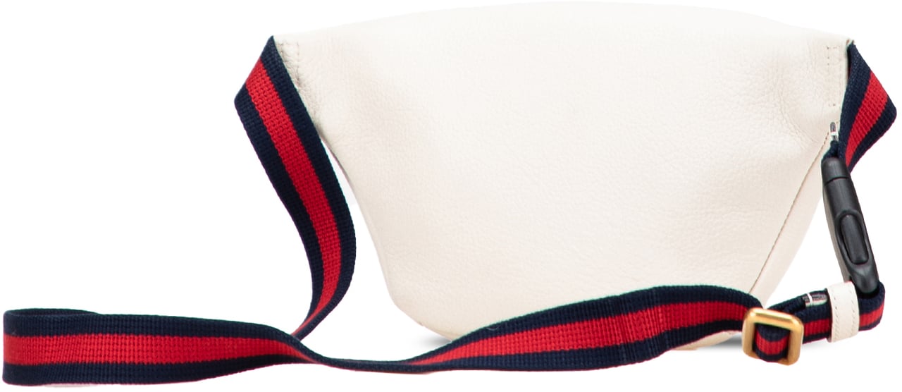 Gucci Leather Logo Belt Bag Wit