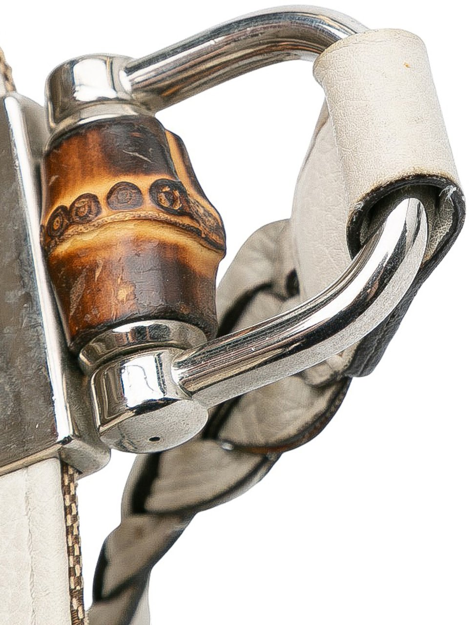 Gucci Medium GG Canvas Bamboo Libeccio Tote Bruin