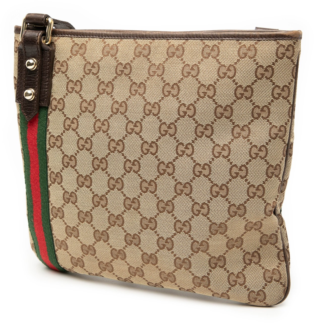 Gucci GG Canvas Jolicoeur Crossbody Bruin