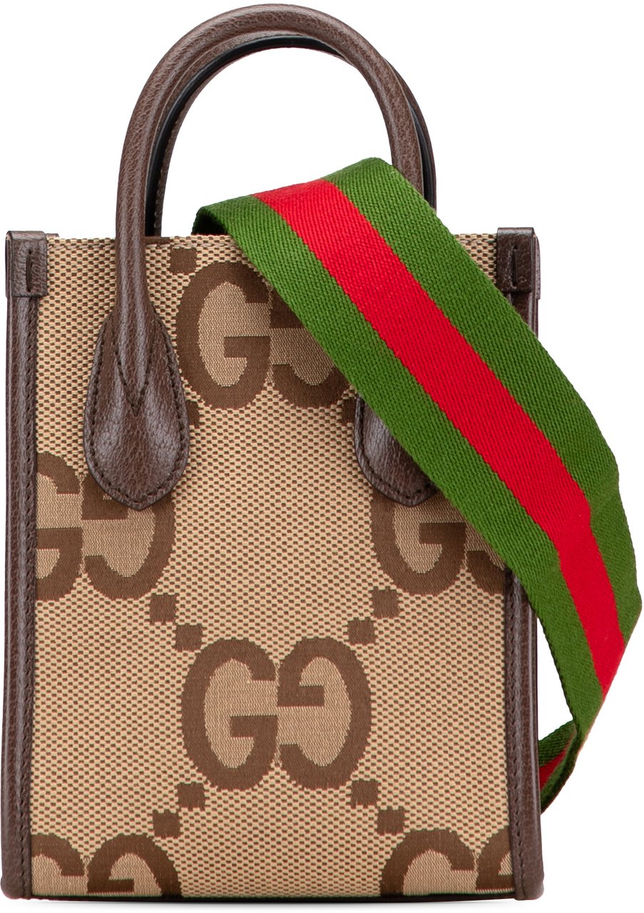 Gucci Mini Jumbo GG Canvas Web Satchel Bruin