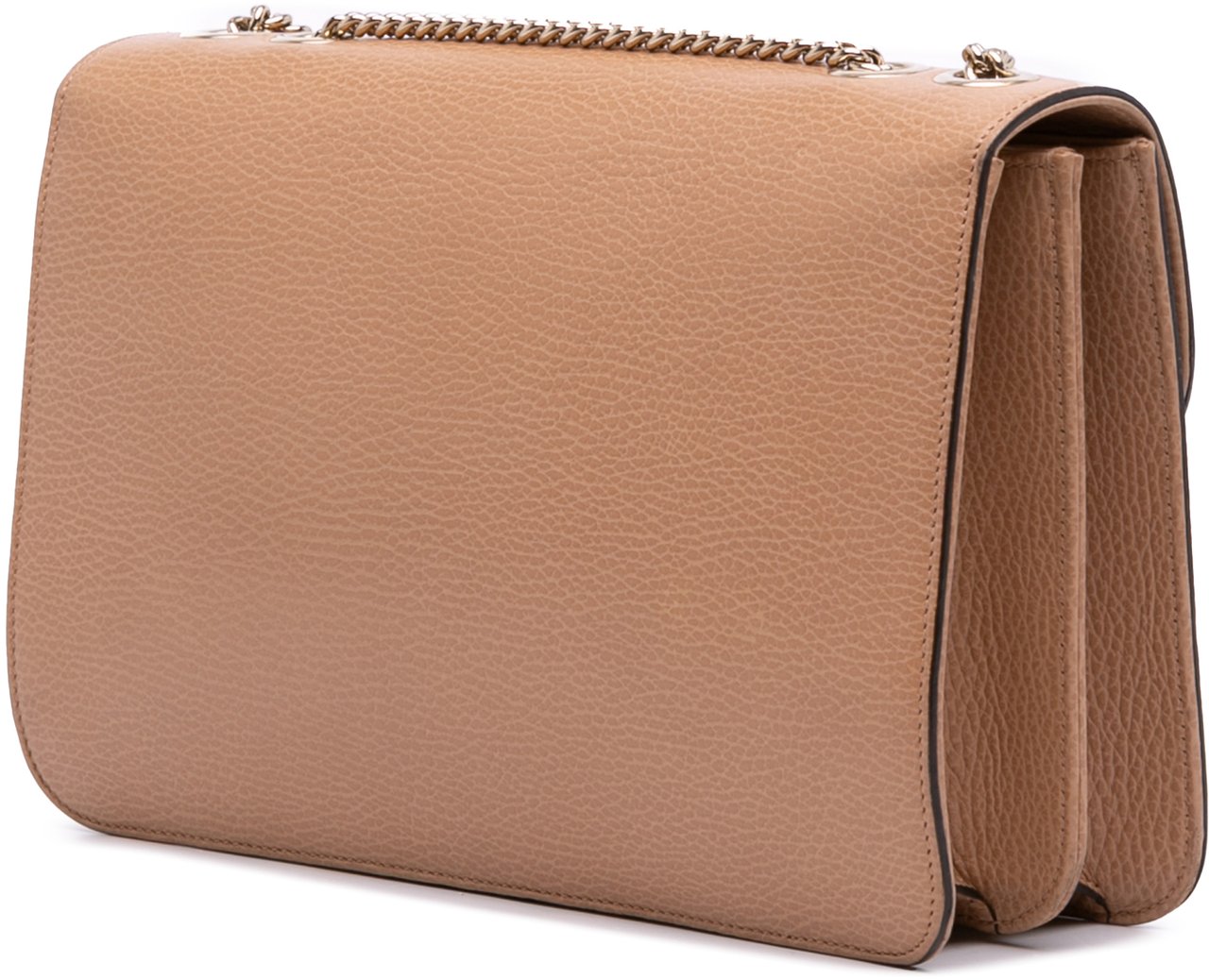 Gucci Medium Dollar Calfskin Interlocking G Crossbody Bruin