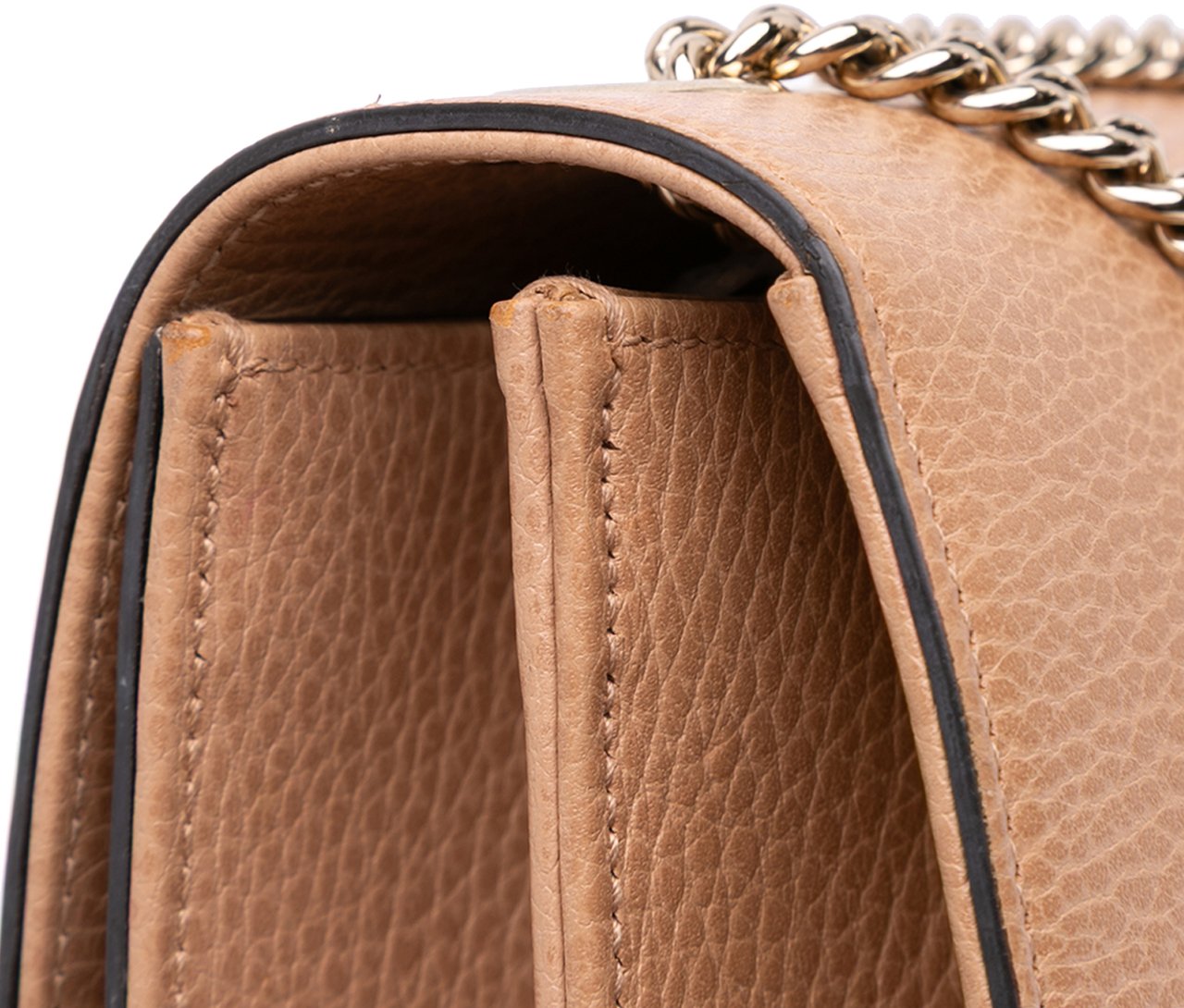 Gucci Medium Dollar Calfskin Interlocking G Crossbody Bruin