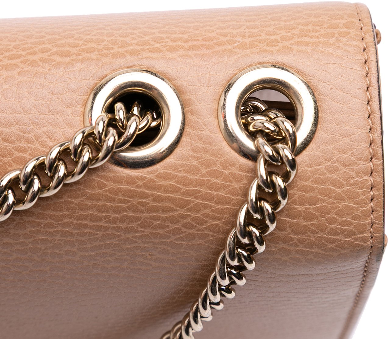 Gucci Medium Dollar Calfskin Interlocking G Crossbody Bruin