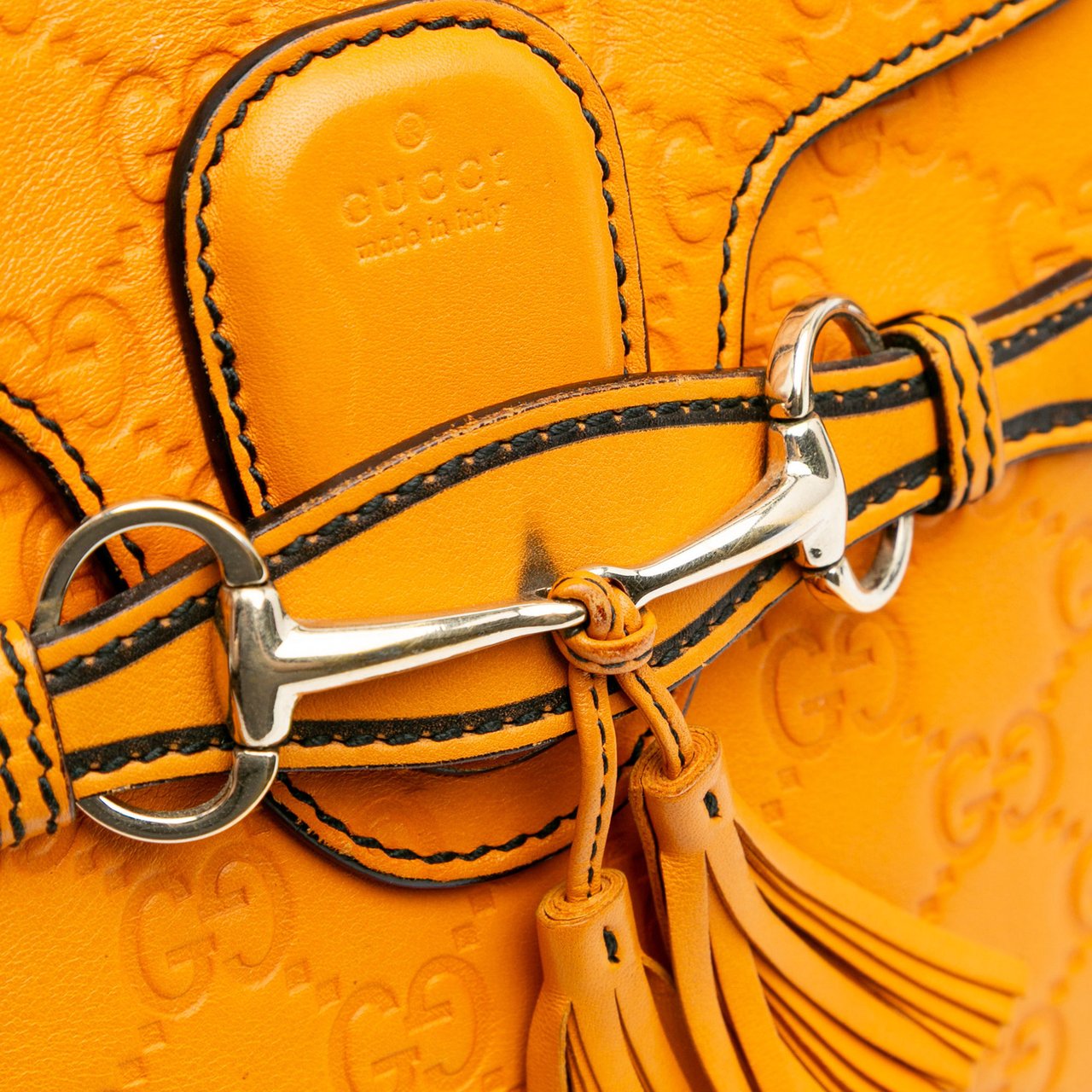 Gucci Small Guccissima Emily Shoulder Bag Oranje