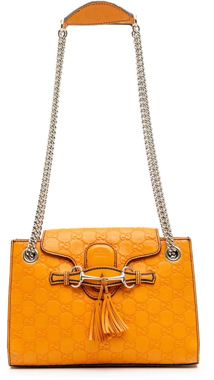 Gucci Small Guccissima Emily Shoulder Bag Oranje