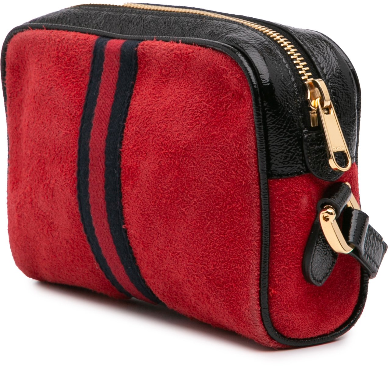 Gucci Mini Suede Ophidia Crossbody Rood