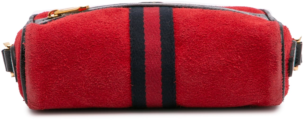 Gucci Mini Suede Ophidia Crossbody Rood