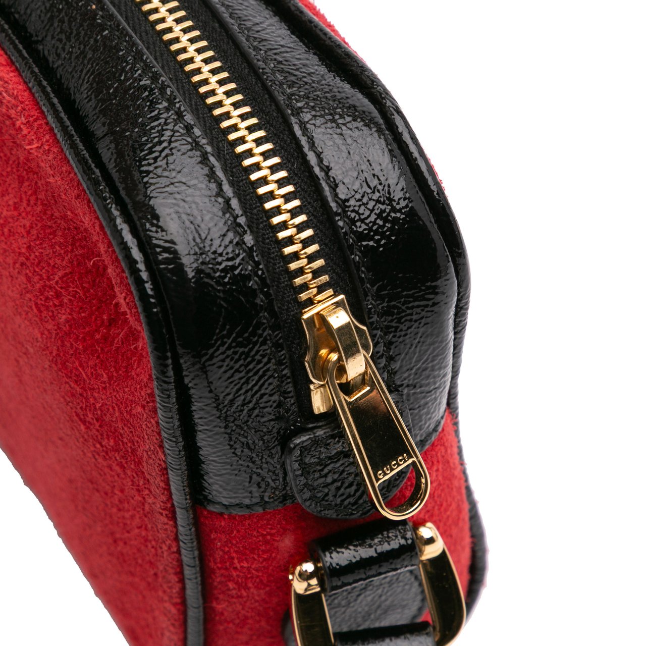 Gucci Mini Suede Ophidia Crossbody Rood