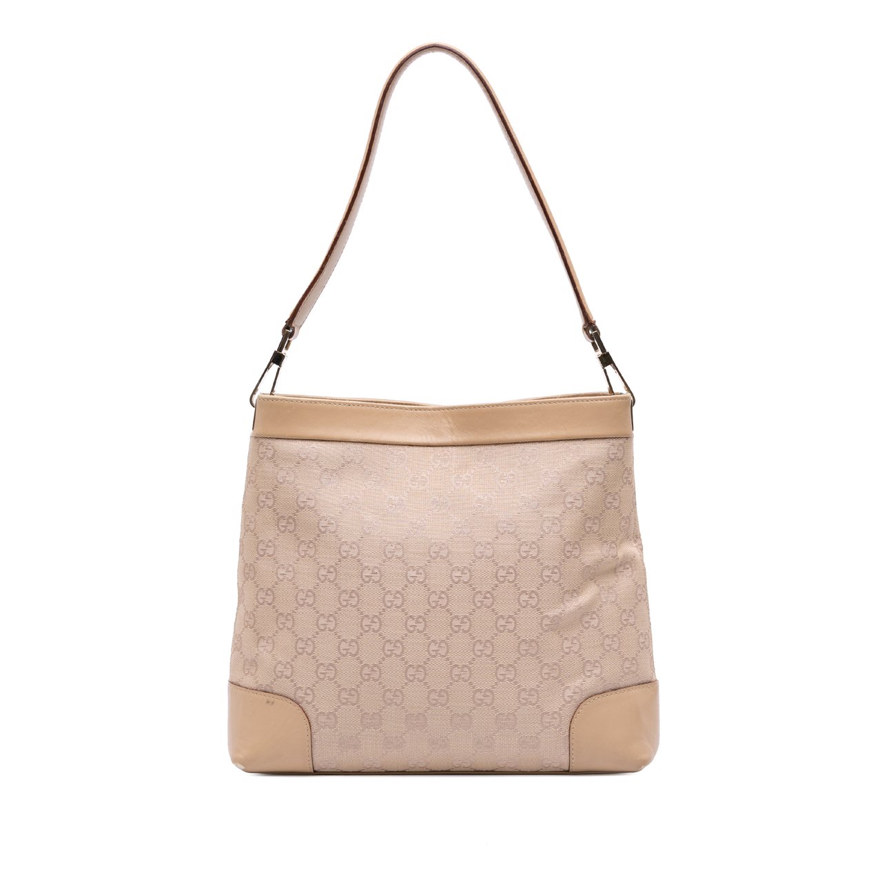 Gucci GG Canvas Shoulder Bag Bruin
