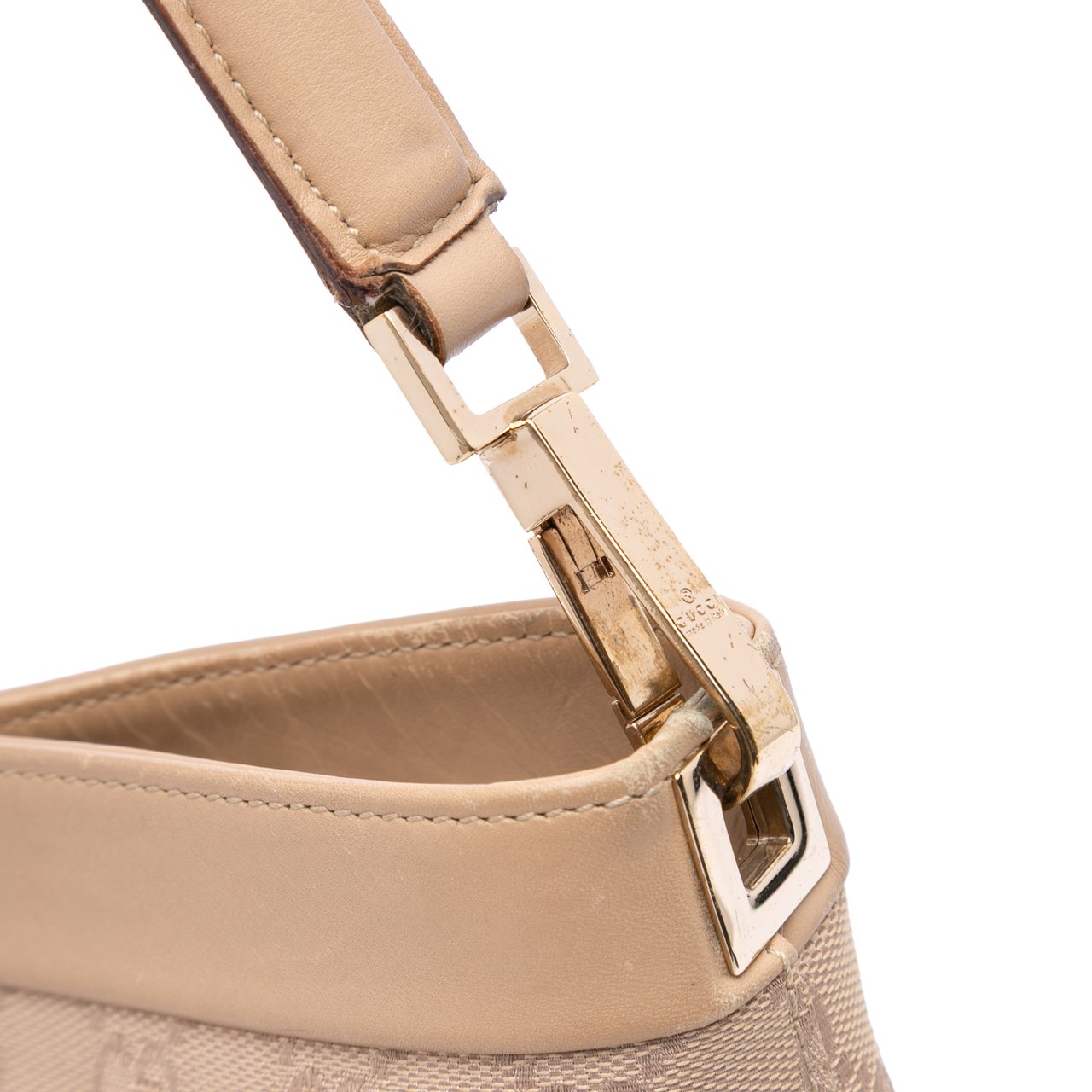 Gucci GG Canvas Shoulder Bag Bruin