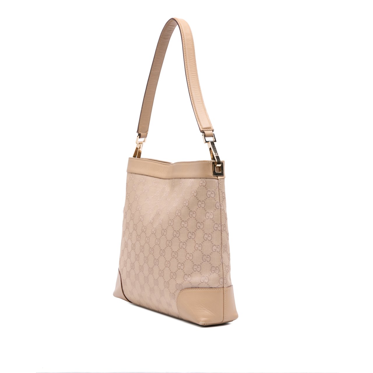 Gucci GG Canvas Shoulder Bag Bruin