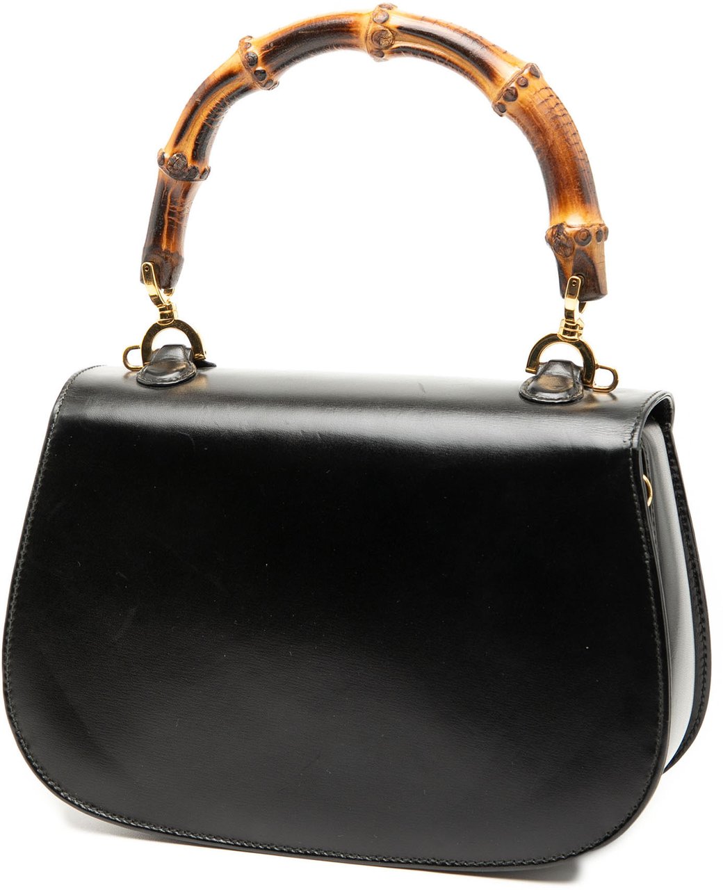 Gucci Calfskin Bamboo Night Zwart