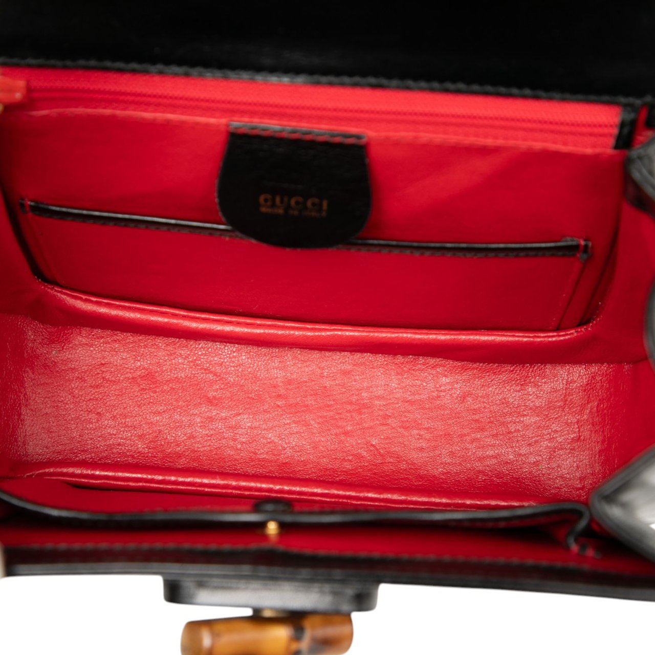 Gucci Calfskin Bamboo Night Zwart