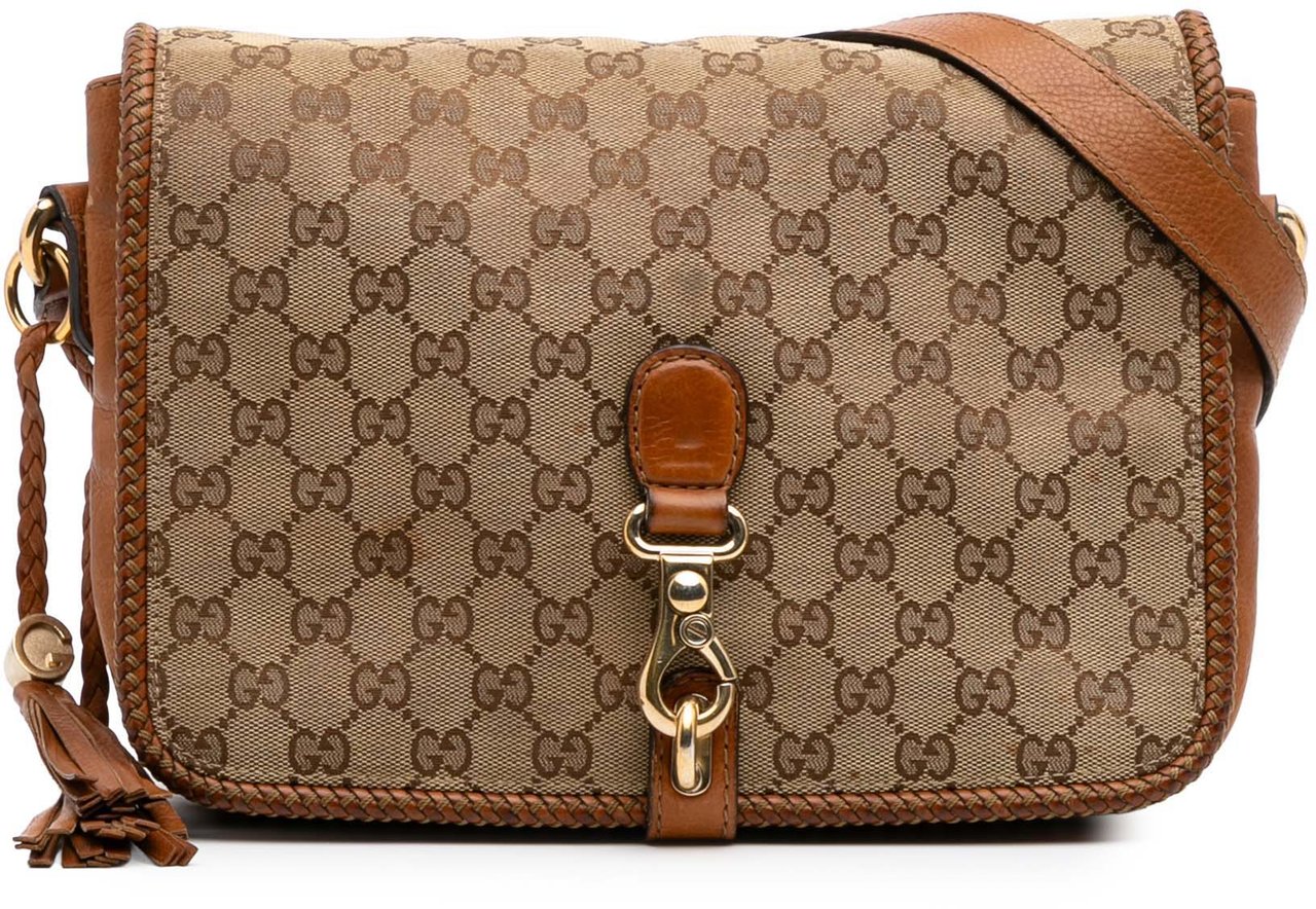 Gucci GG Canvas Marrakech Crossbody Bruin