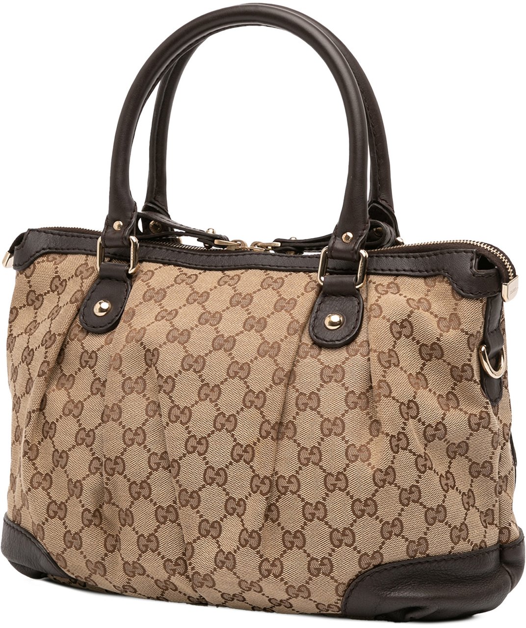 Gucci GG Canvas Sukey Satchel Bruin