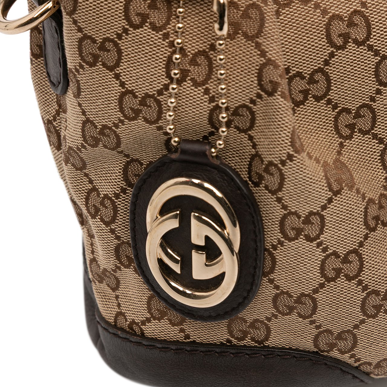 Gucci GG Canvas Sukey Satchel Bruin