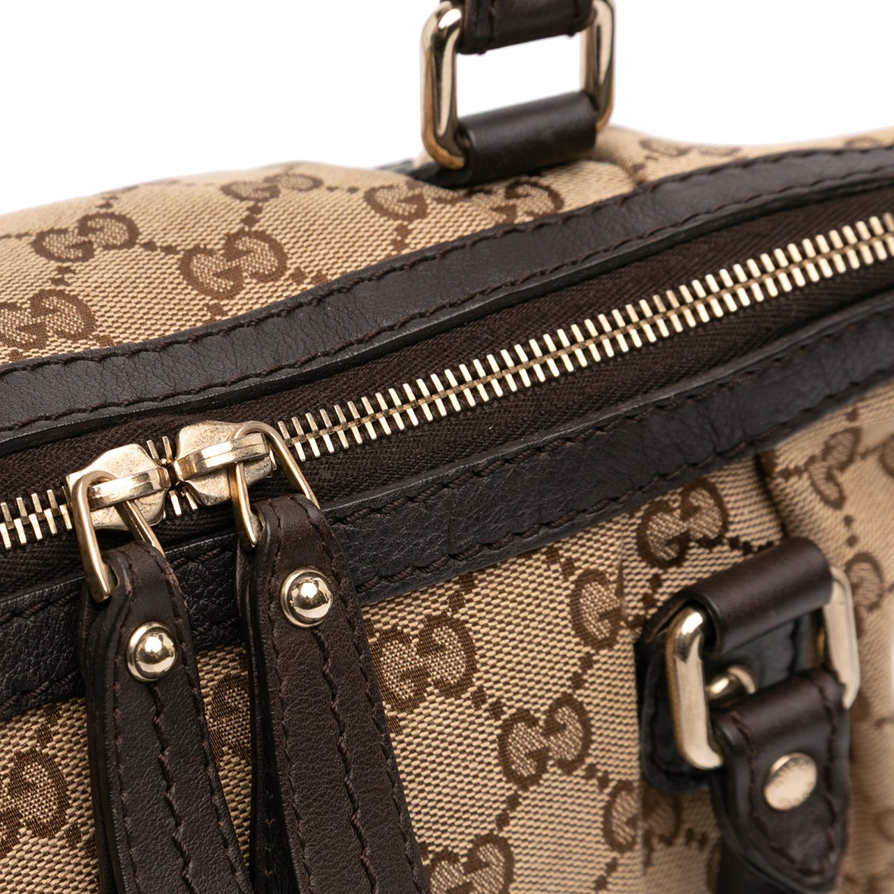 Gucci GG Canvas Sukey Satchel Bruin