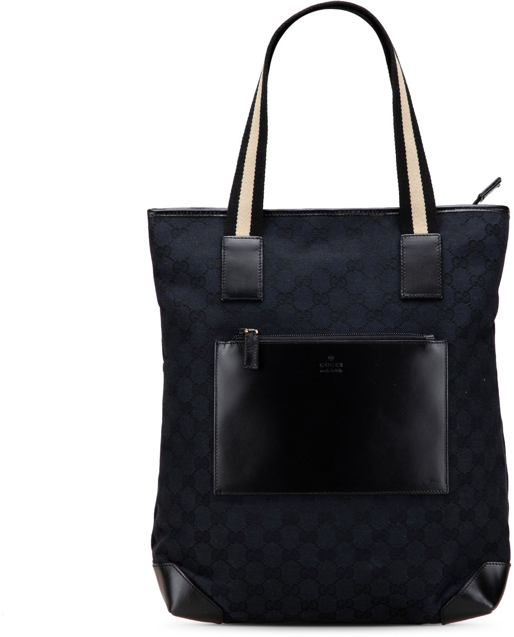 Gucci GG Canvas Web Tote Zwart