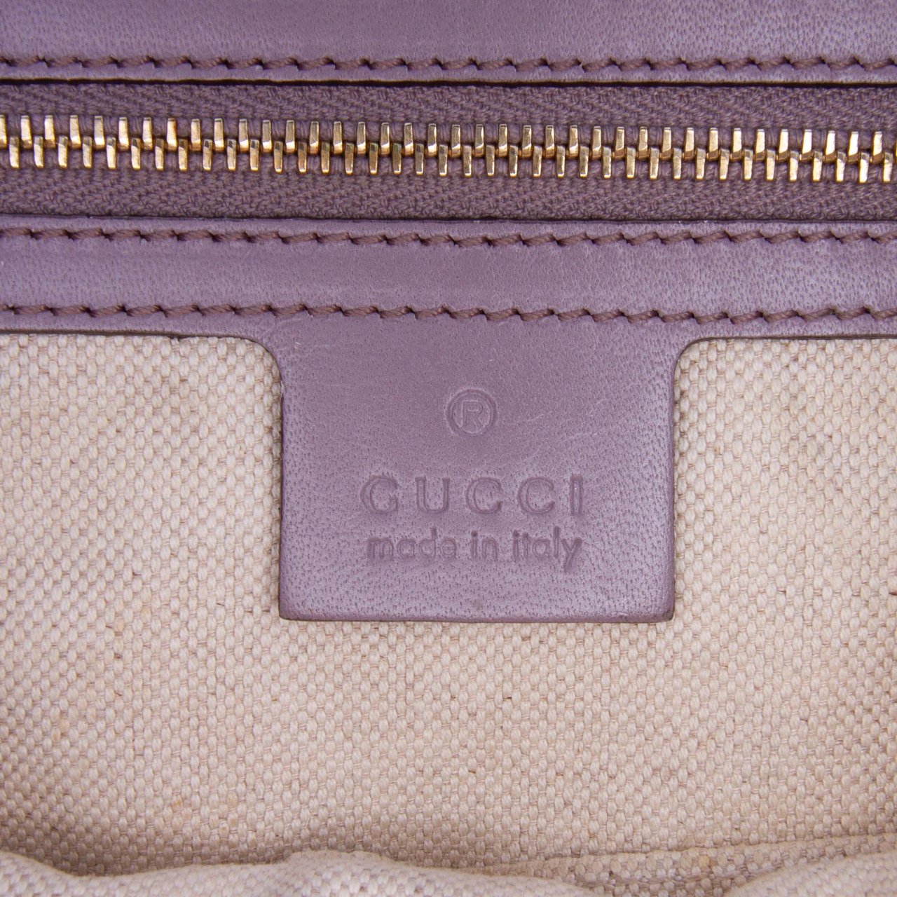 Gucci Guccissima Craft Tote Paars