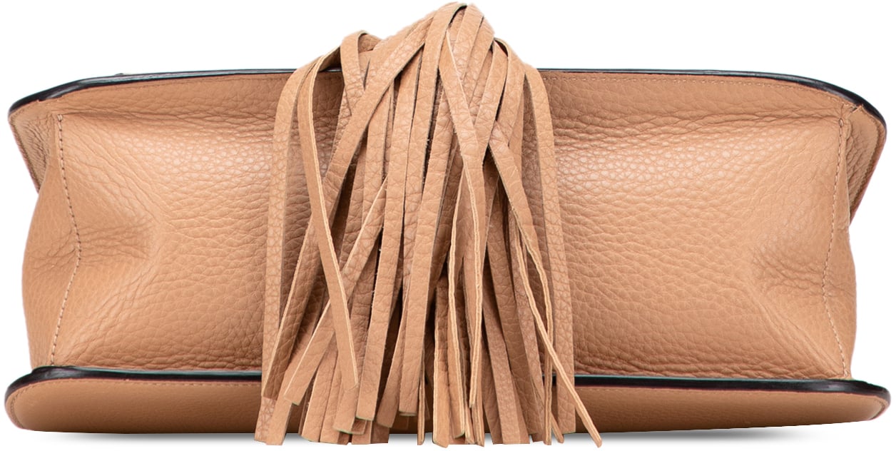 Gucci Medium Leather Bamboo Daily Crossbody Bruin