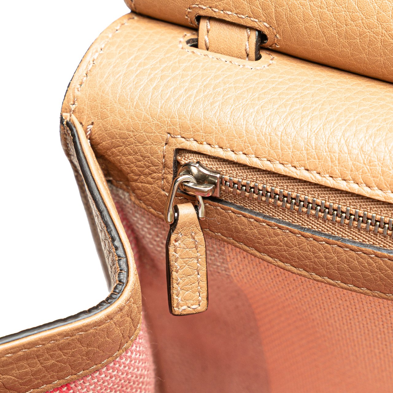 Gucci Medium Leather Bamboo Daily Crossbody Bruin