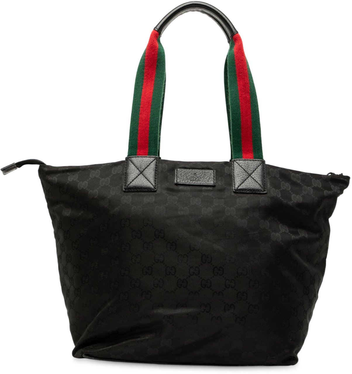 Gucci GG Canvas Web Tote Zwart