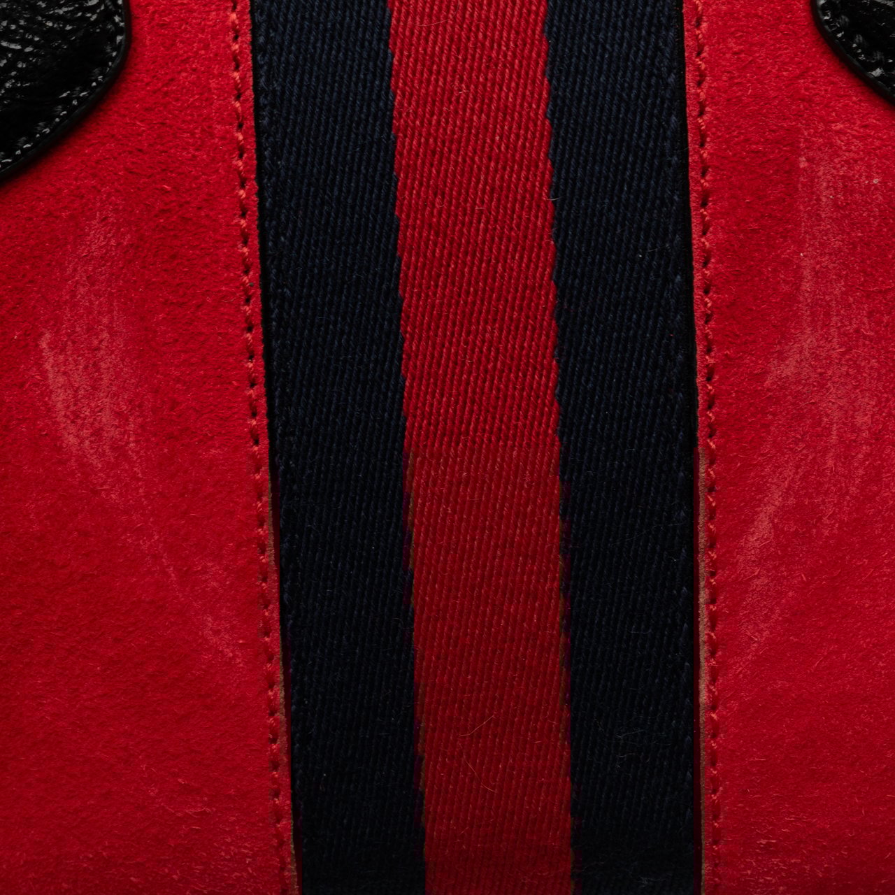 Gucci Small Suede Ophidia Satchel Rood