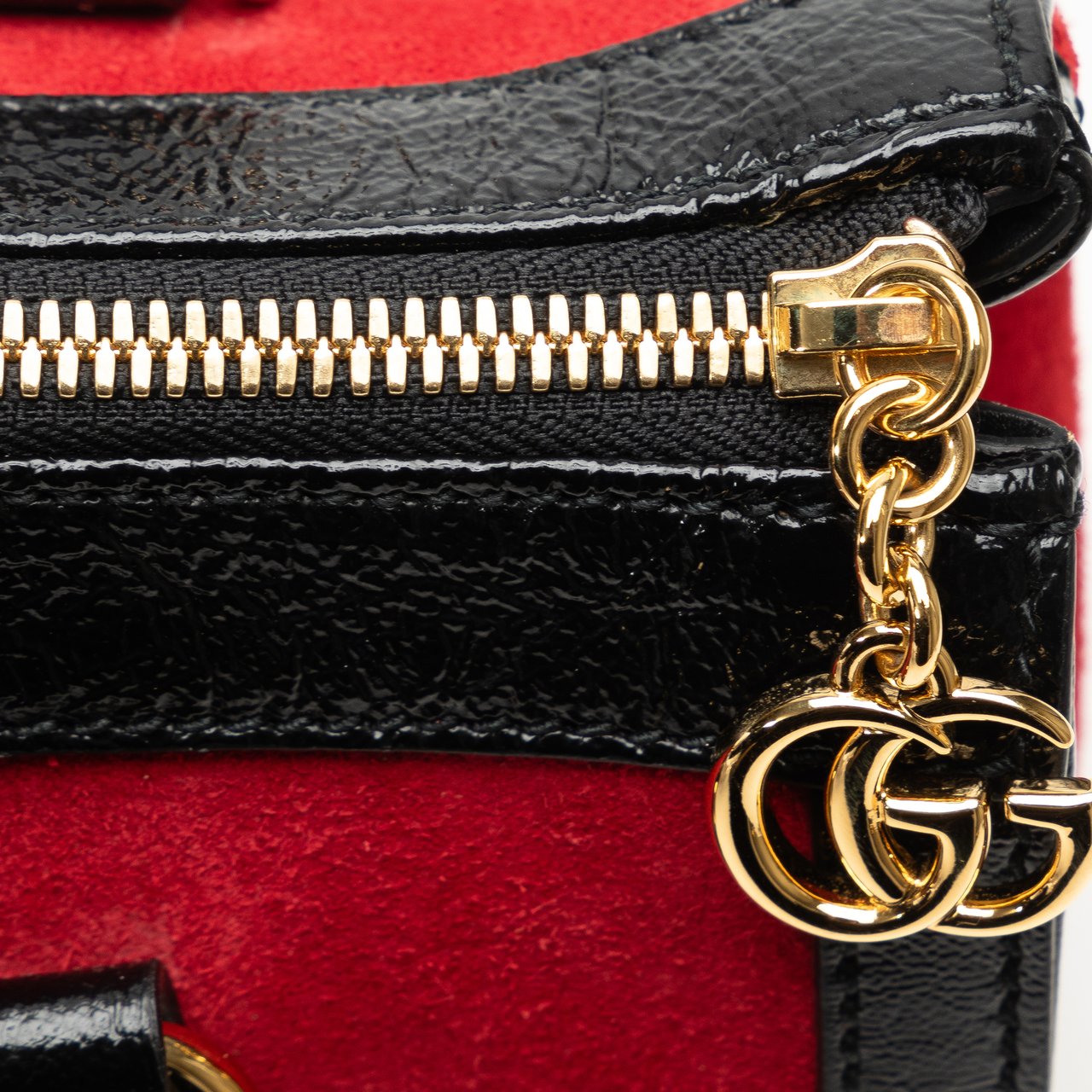 Gucci Small Suede Ophidia Satchel Rood